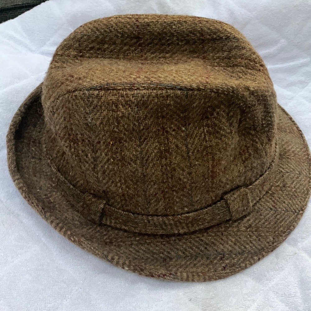 VINTAGE Stetson Tweed Fedora Hat Size 7 1/4
